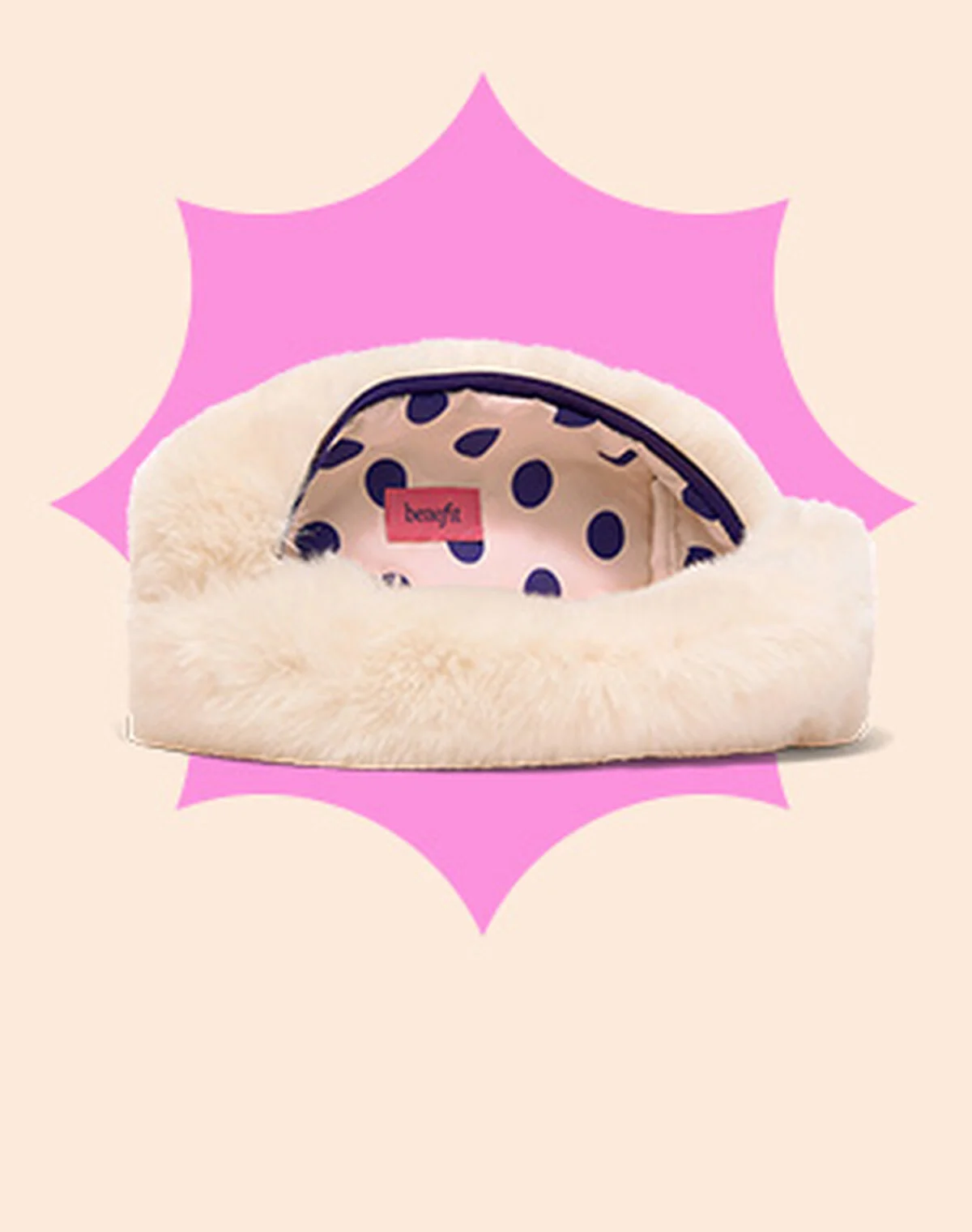 our routine is about to get a whole lot cozier! Spend $65 or more on your Benefit must-haves and receive our super-soft faux fur makeup pouch. Code: BEAUTYBAG&nbsp;
