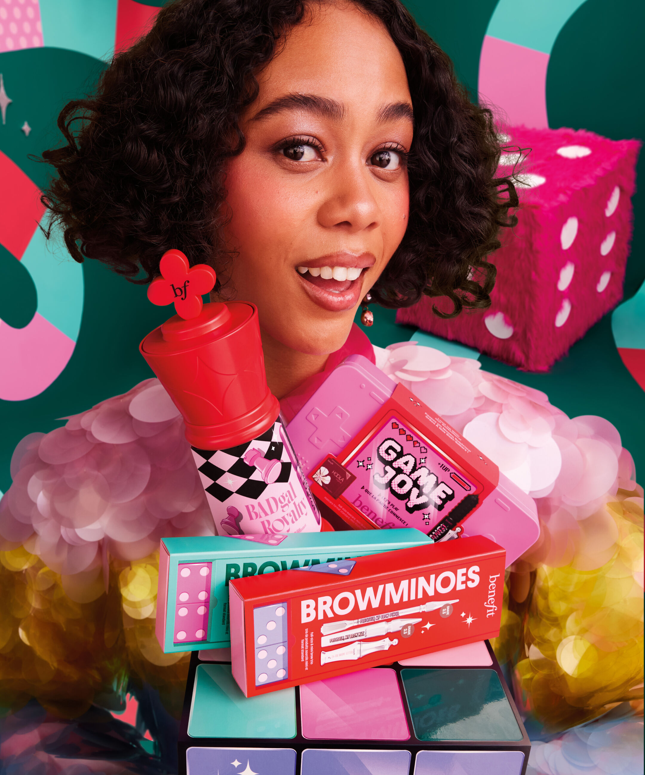 Model holding 2025 holiday sets