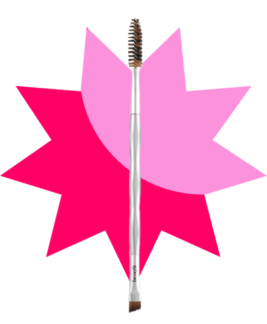 Pinceau sourcils biseauté et goupillon