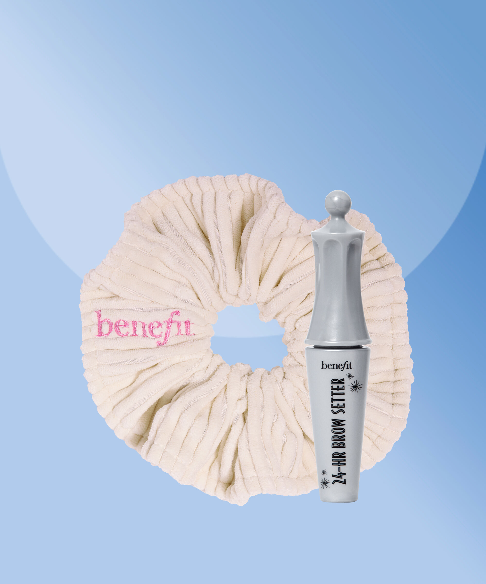 Get a free scrunchie and deluxe sample of 24-HR Brow Setter with the purchase of Dream Sheen. No code required