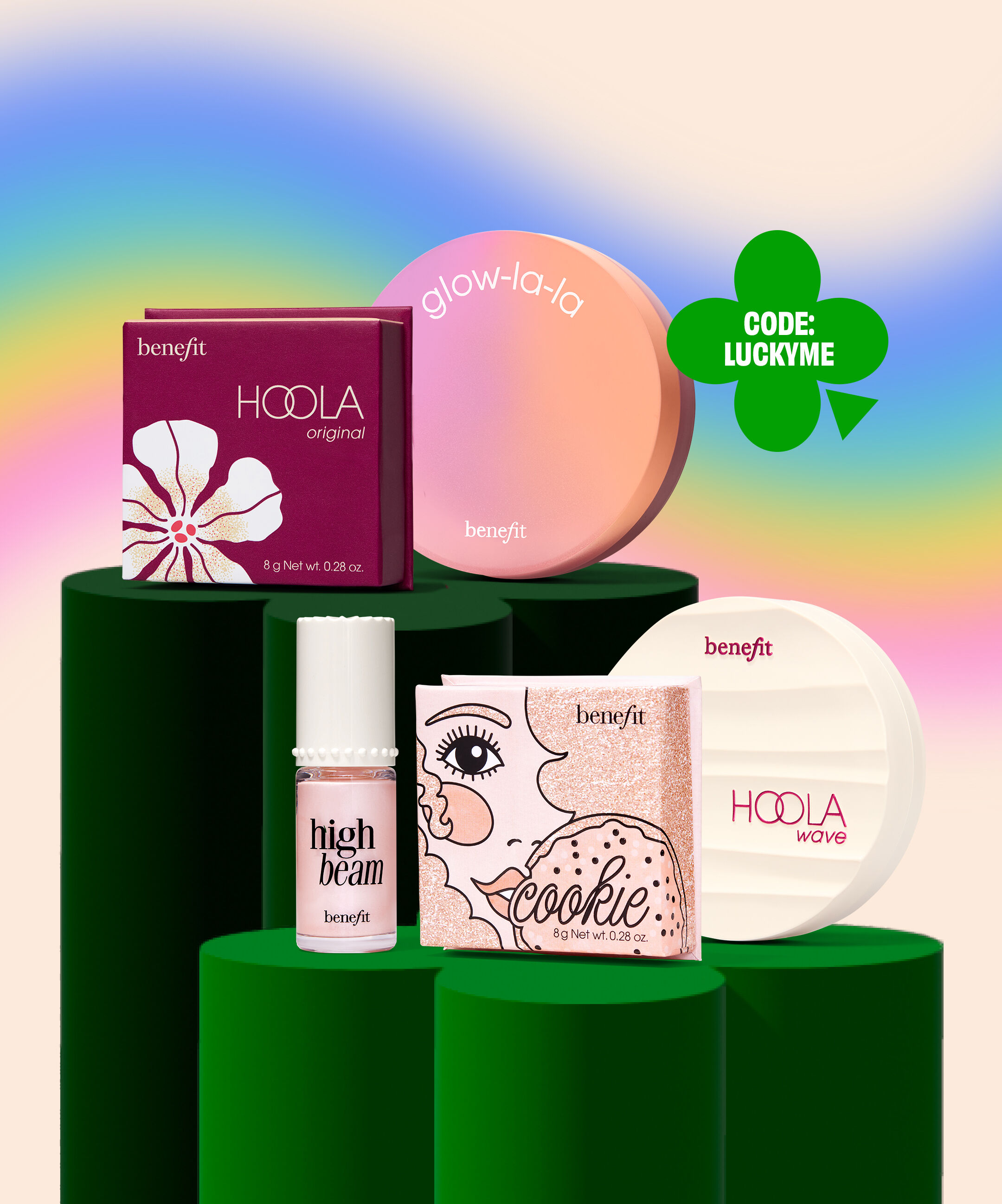 TWO DAYS ONLY! Bronze & glow with 40% off bronzers & highlighters.* Code: LUCKYME