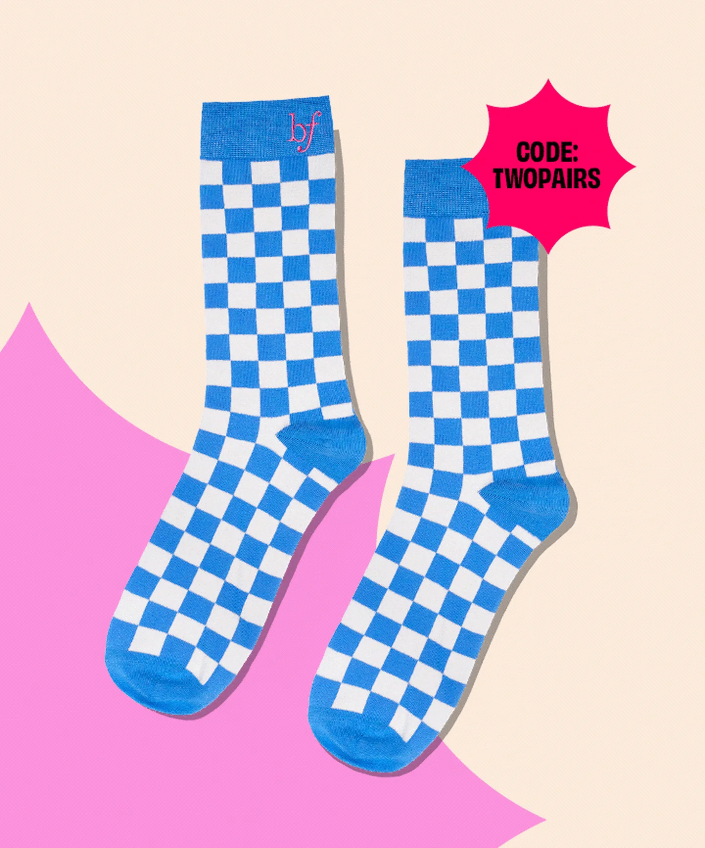 Cozy up with a pack of Benefit socks when you spend $60 or more!* - Code: TWOPAIRS