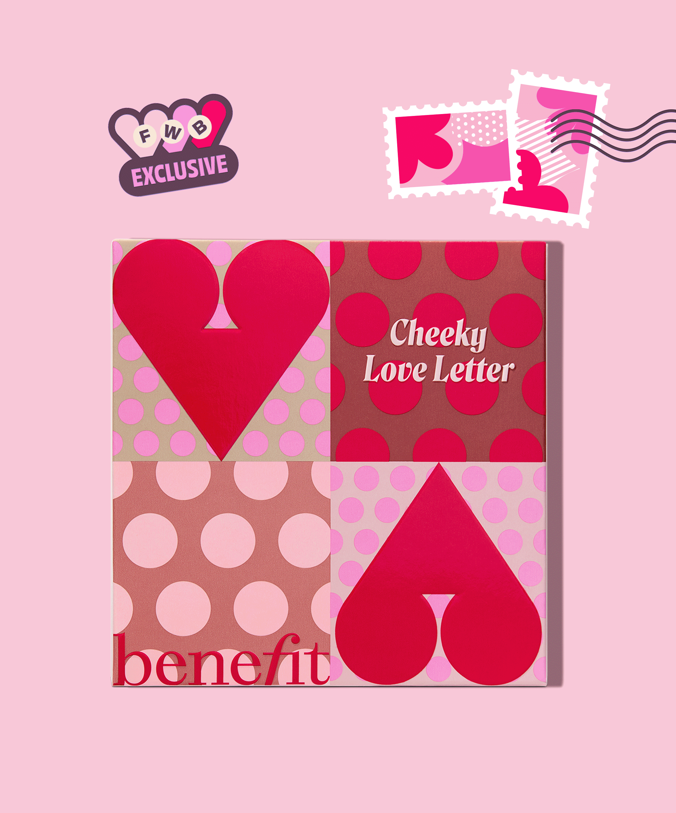 Make your cheeks (and admirers) blush with a Cheeky Love Letter bronzer & blush palette with your next $100 beauty haul, exclusively for Friends With Benefit members!