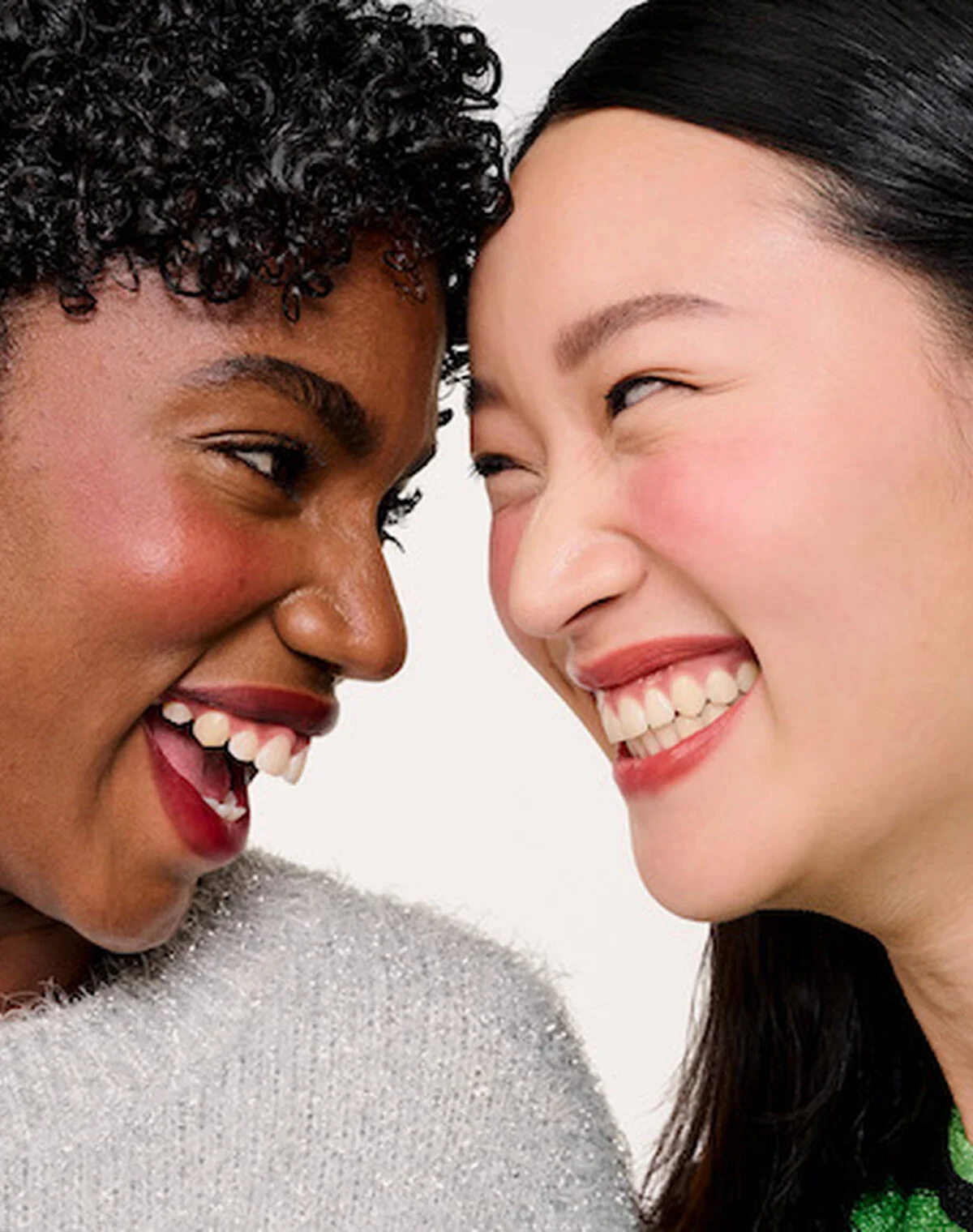model with clay mask