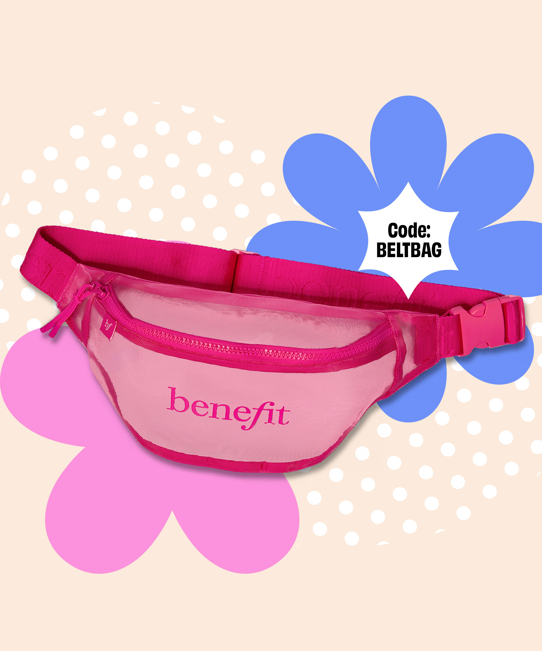 Keep your beauty must-haves close and your hands free with a free mesh belt bag on your next $65+ purchase. Code: BELTBAG