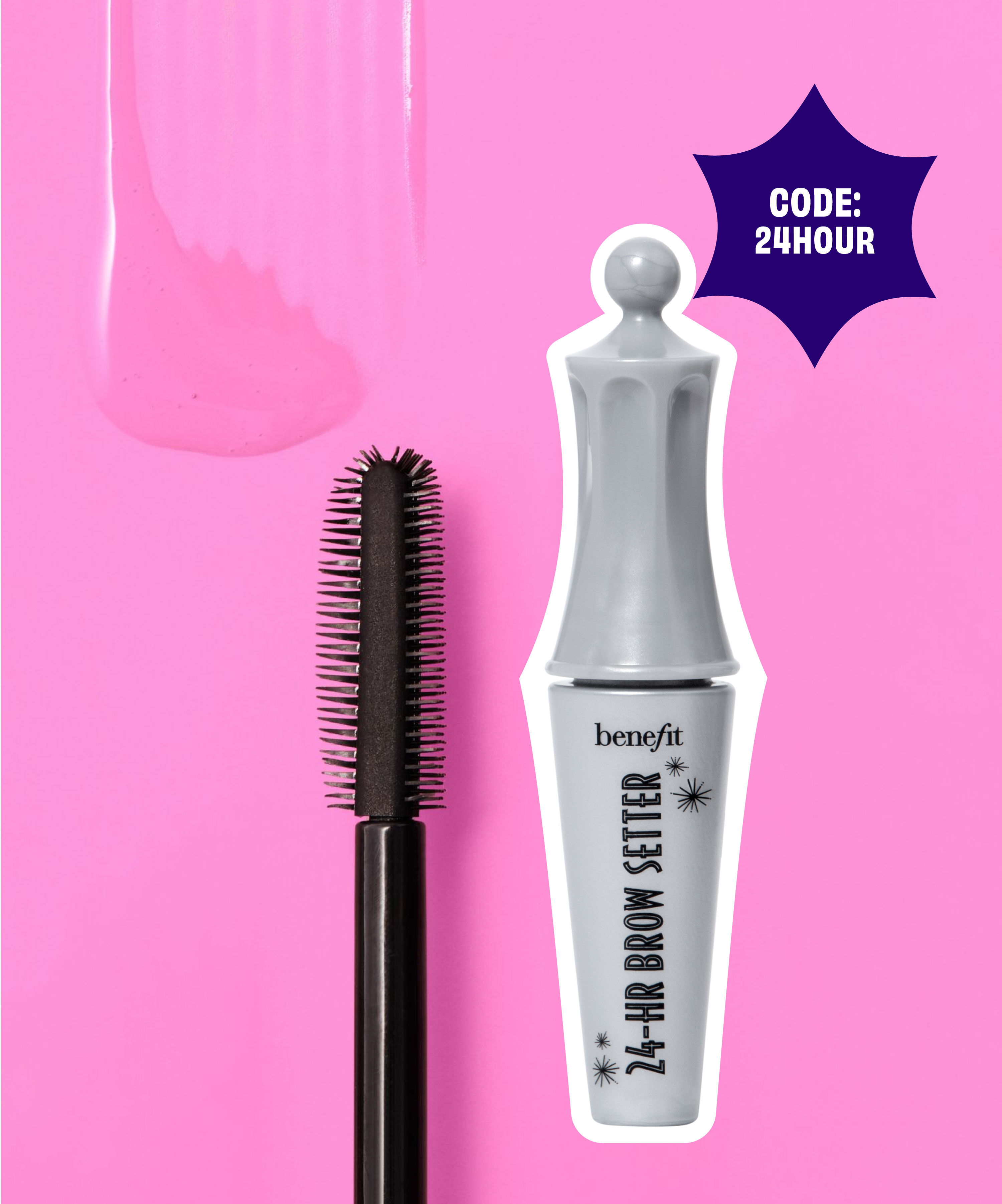 Get a free 24-Hour Brow Setter sample with any $55 purchase to keep brows lifted, shaped, and locked in place all day.  - Code: 24HOUR
