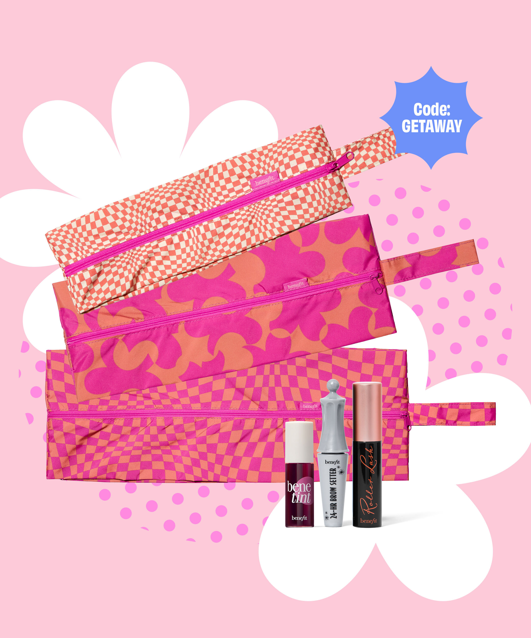 Get ready for spring break with free travel pouches, plus 3 deluxe samples when you spend $90+.&nbsp; Code: GETAWAY