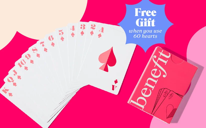 Free Benefit Deck of cards with 60 hearts