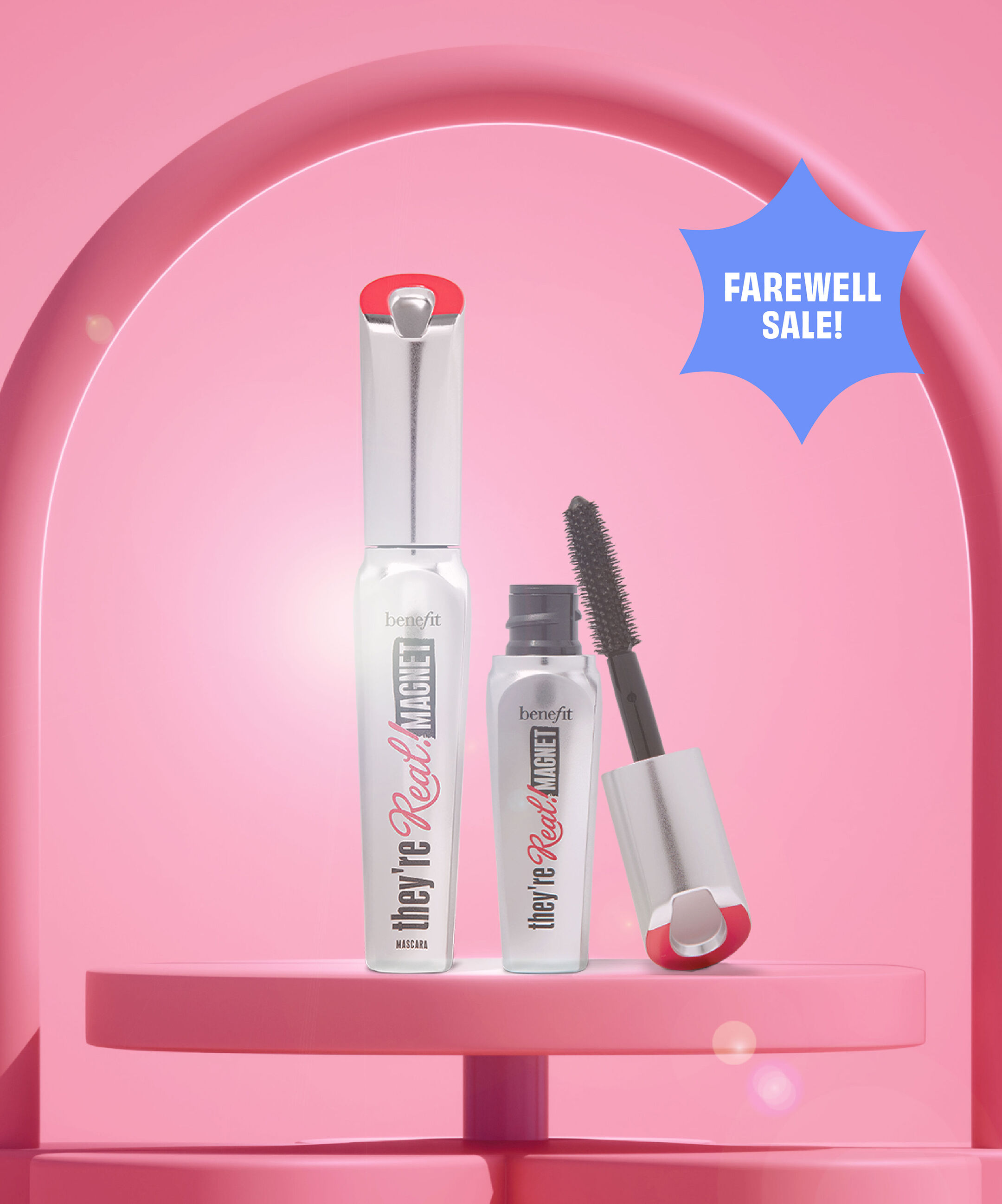 Before they're gone for good... say 'farewell'! to They're Real! Magnet Mascara with 40% off full-size & mini. No code needed.*