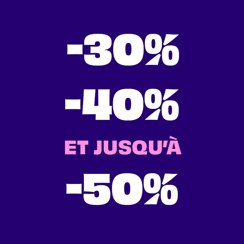 Soldes jusqu'&agrave; -40%