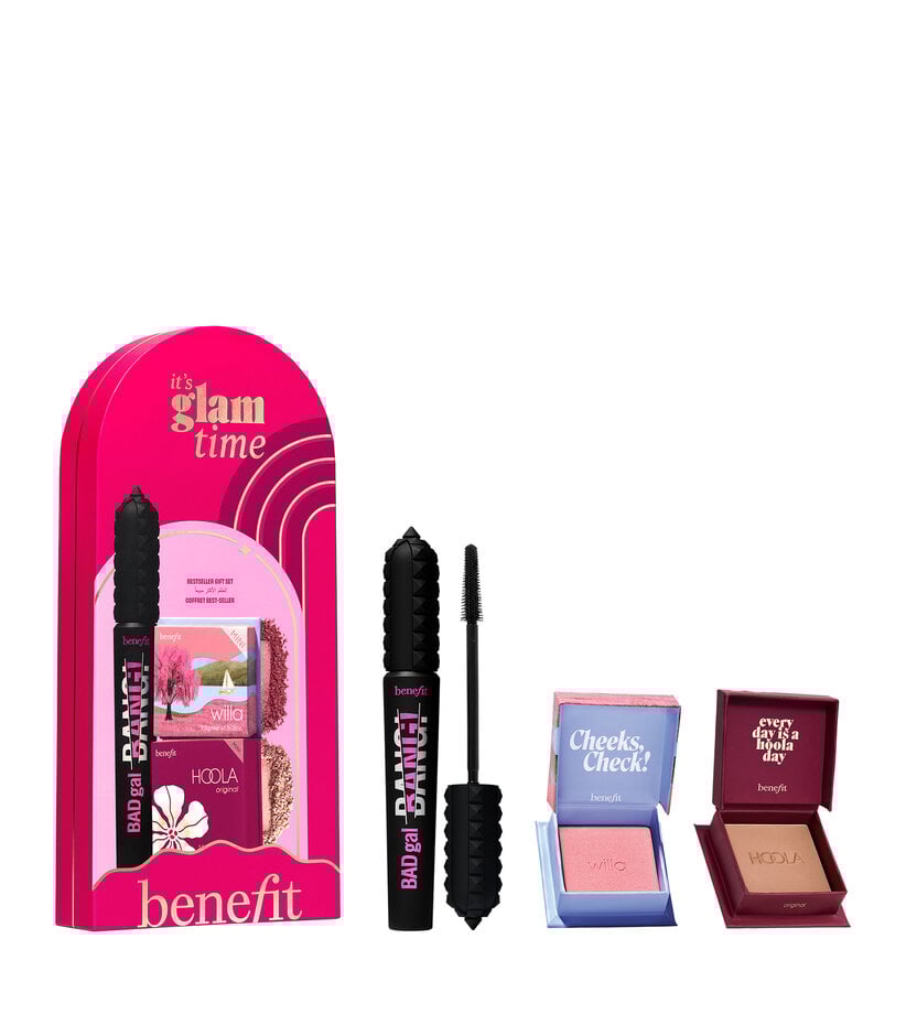 its glam time set benefit cosmetics tile