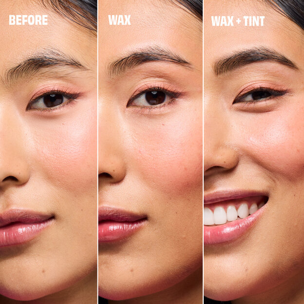 Eyebrow wax and tint before and after Eyebrow wax and tint before and after
