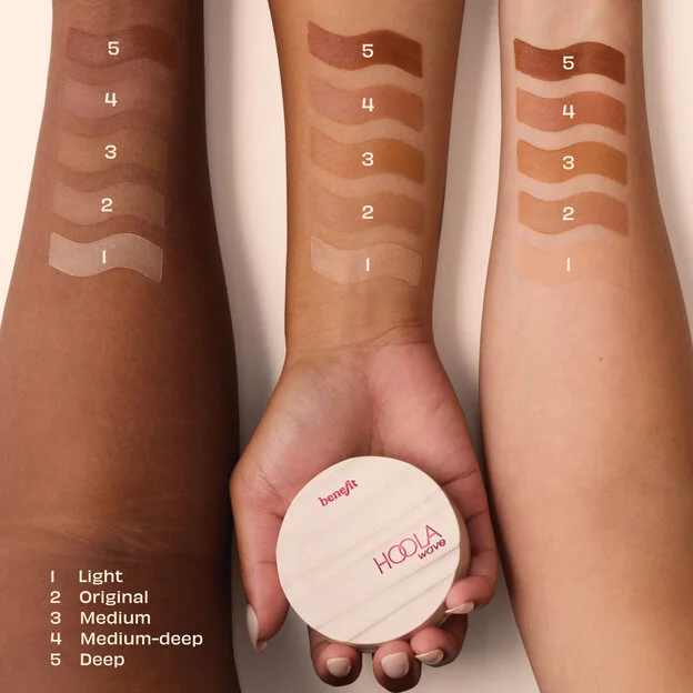 Hoola Wave shade finder swatches Hoola Wave shade finder swatches