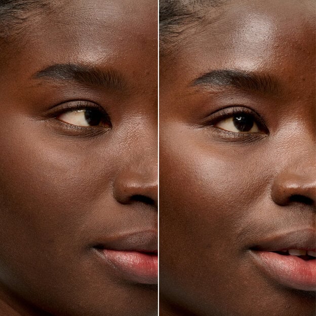 The POREfessional Smooth Sip Before and after model The POREfessional Smooth Sip Before and after model