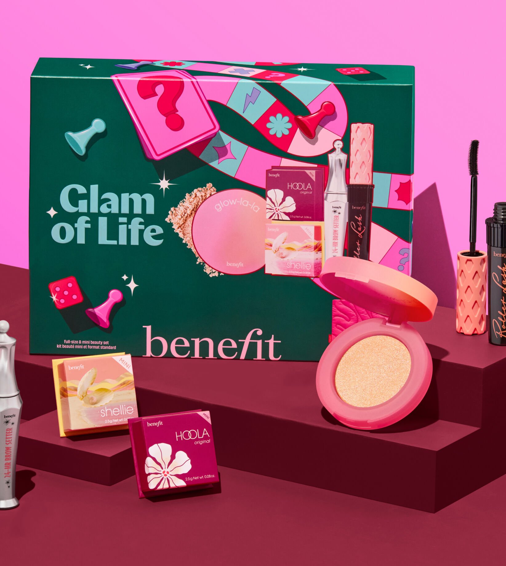 新品　benefit メイクアップセット Glam of Life: Holiday Brow, Eyes & Face Set | Benefit