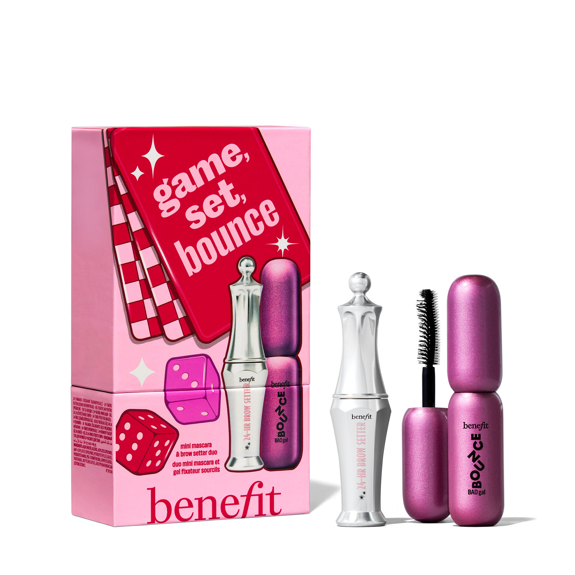 Game Set Bounce: Holiday Mini Mascara & Brow Gel Duo | Benefit
