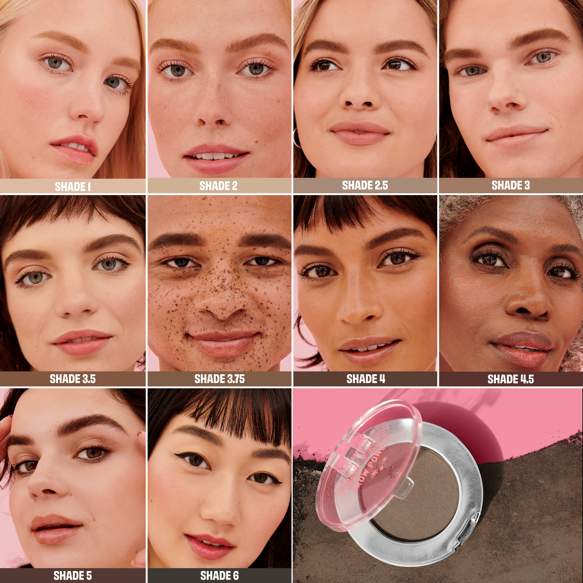 Goof Proof Brow Powder - 6-Cool soft black