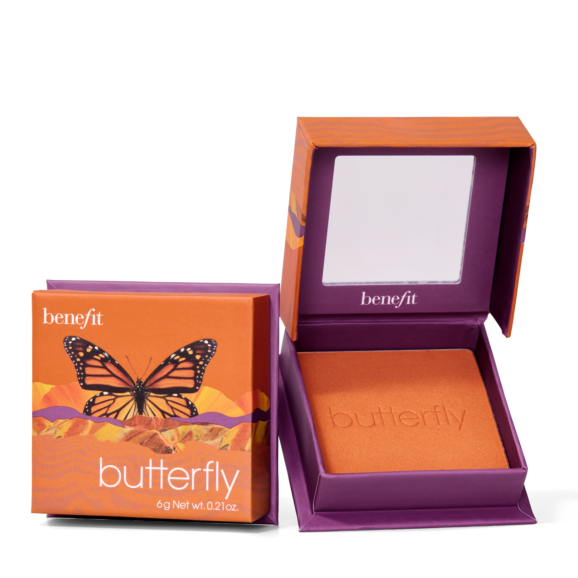 Butterfly Blush - Sweat & Smudge-proof In Golden Orange, Size: Full Size