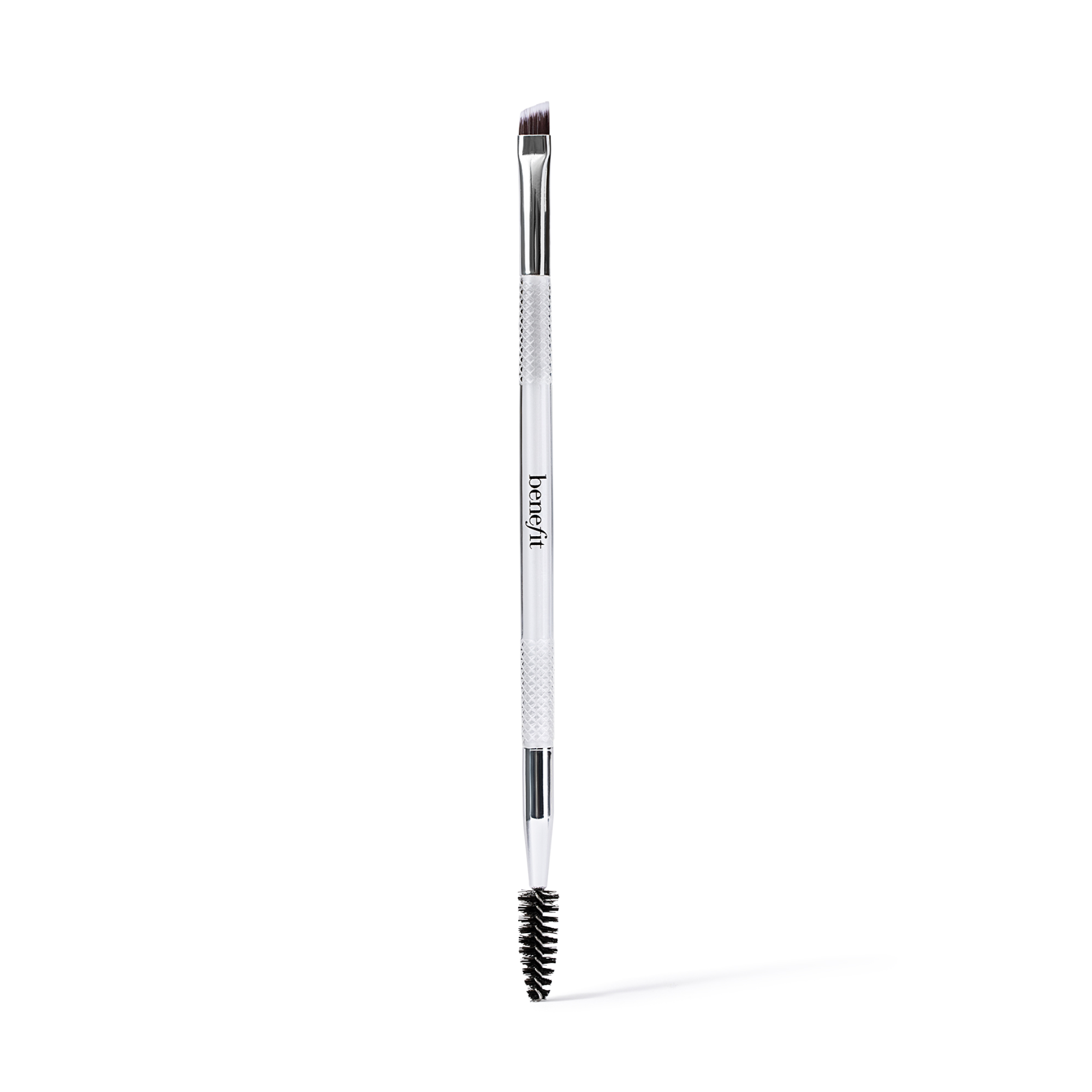 Dual-Ended Angled Eyebrow Brush - In Black and White, Size: Full Size